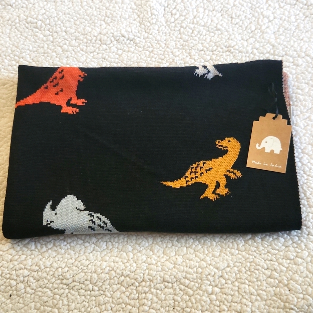 Oeko Tex Dinosaur baby blanket